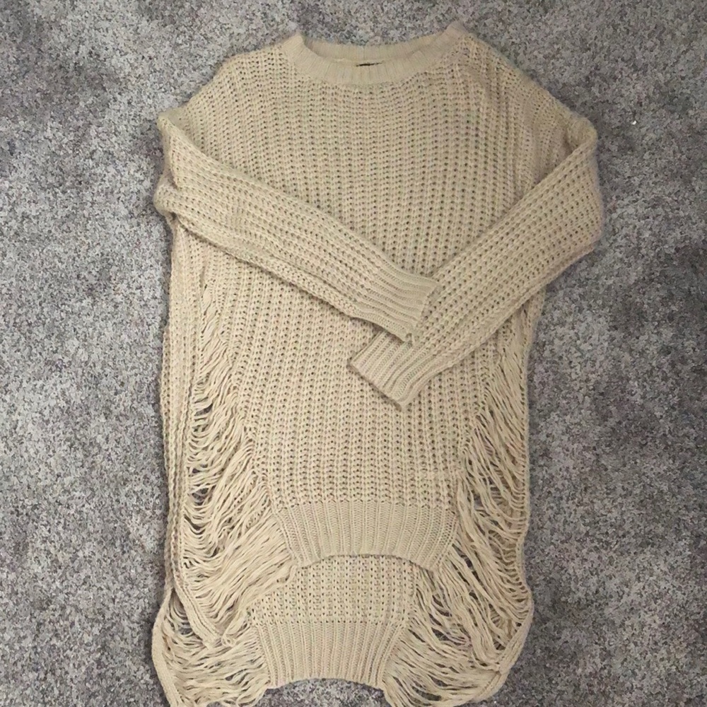 Fashion Nova distressed sweater